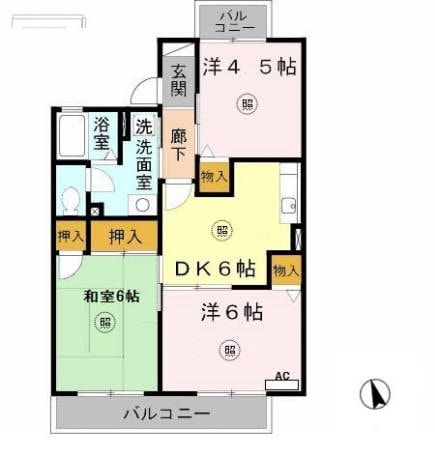 垂水駅 バス6分  向陽2丁目下車：停歩5分 2階の物件間取画像