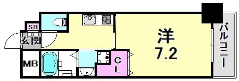 兵庫駅 徒歩12分 5階の物件間取画像