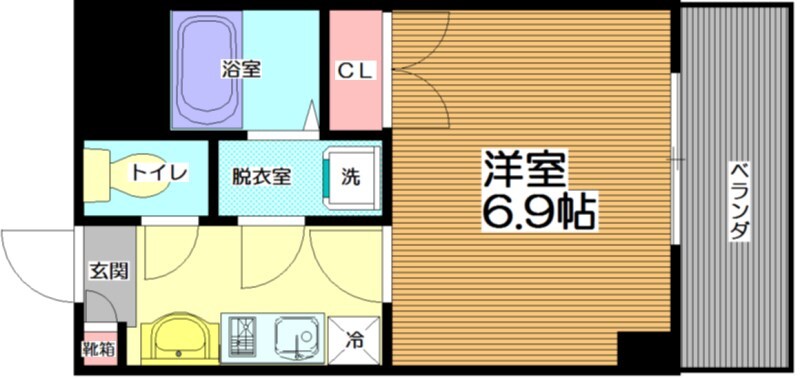 打出駅 徒歩9分 5階の物件間取画像