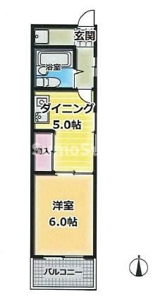 兵庫駅 徒歩15分 3階の物件間取画像