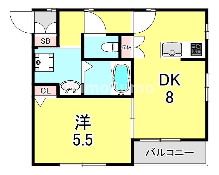 御崎公園駅 徒歩2分 3階の物件間取画像