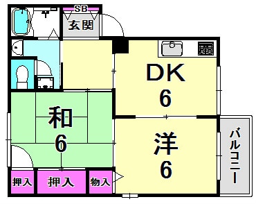 メゾン若山の物件間取画像