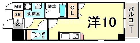 元町駅 徒歩10分 9階の物件間取画像