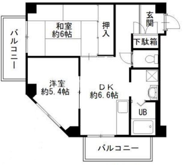 湊川公園駅 徒歩9分 3階の物件間取画像