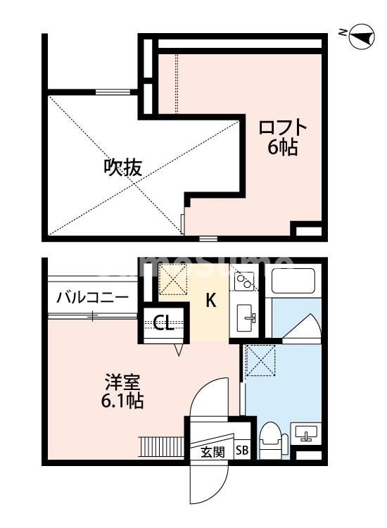 新長田駅 徒歩10分 1階の物件間取画像