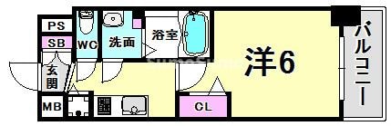 新開地駅 徒歩4分 7階の物件間取画像