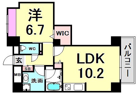 エスタンシア元町の物件間取画像