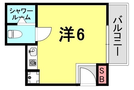 六甲道駅 徒歩15分 4階の物件間取画像