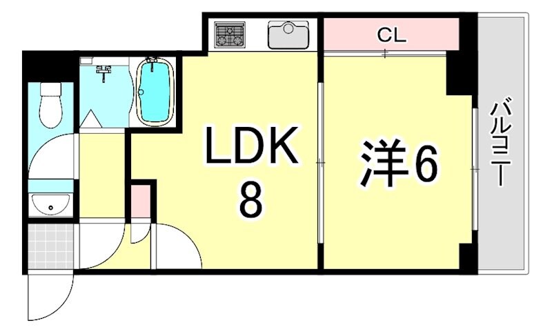 三ノ宮駅 徒歩7分 2階の物件間取画像