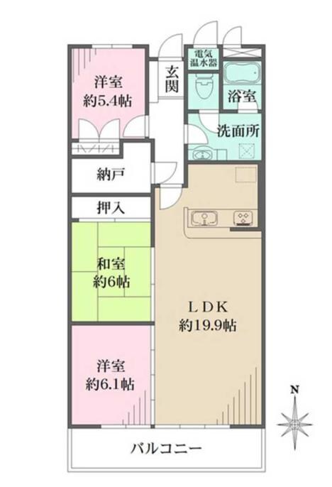 進和北楠アーバンライフの物件間取画像