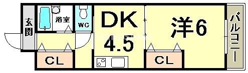 元町駅 徒歩5分 4階の物件間取画像