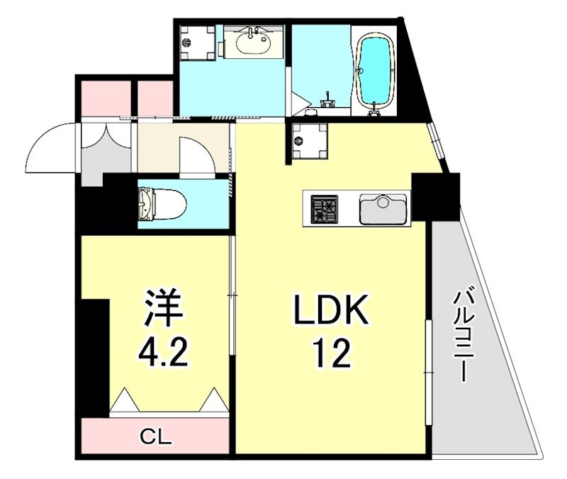 王子公園駅 徒歩14分 3階の物件間取画像