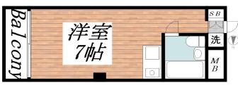 三ノ宮駅 徒歩4分 4階の物件間取画像