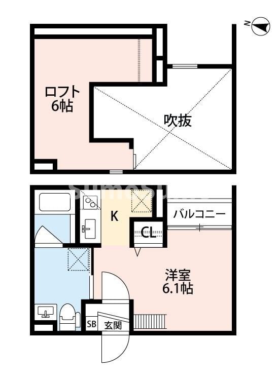 新長田駅 徒歩13分 1階の物件間取画像