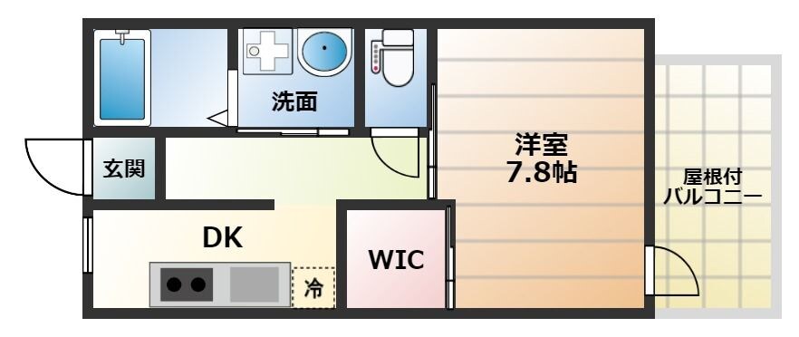 打出駅 徒歩6分 1階の物件間取画像