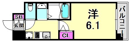 三ノ宮駅 徒歩15分 3階の物件間取画像