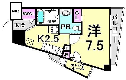 神戸駅 徒歩3分 3階の物件間取画像