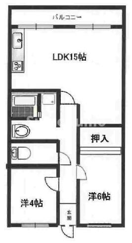 滝谷グリーンハイツの物件間取画像