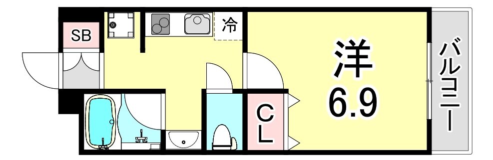 東鳴尾駅 徒歩6分 5階の物件間取画像