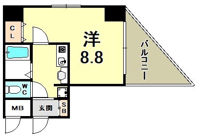 ロイヤルヒル神戸三ノ宮Ⅱの物件間取画像