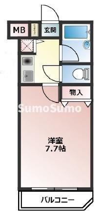 六甲道駅 徒歩7分 2階の物件間取画像