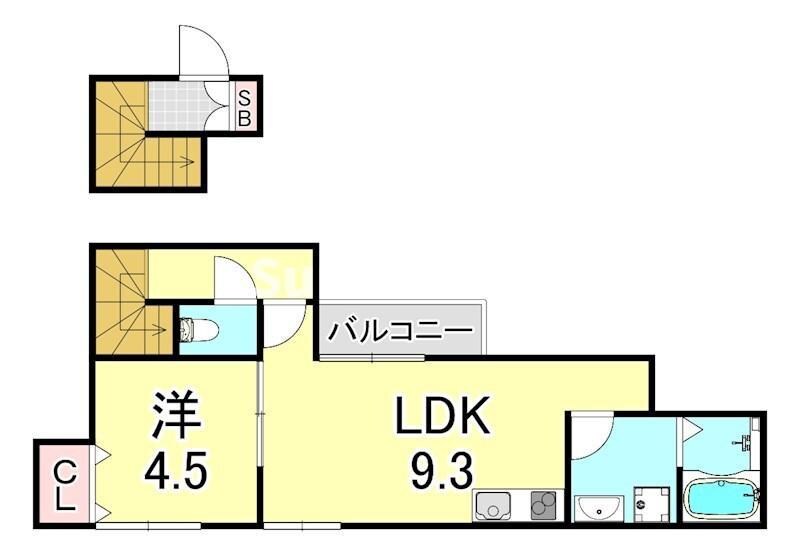 ざ・してぃ須磨Ⅴの物件間取画像