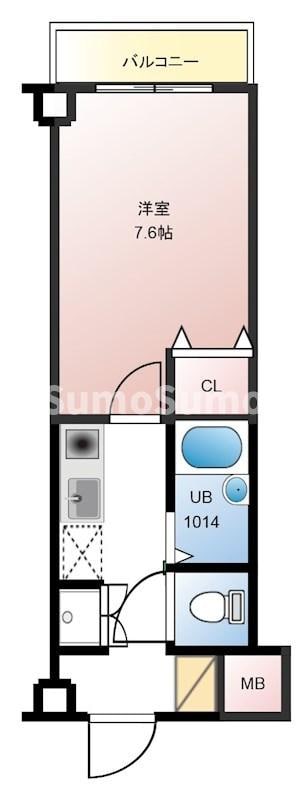 六甲道駅 徒歩5分 4階の物件間取画像