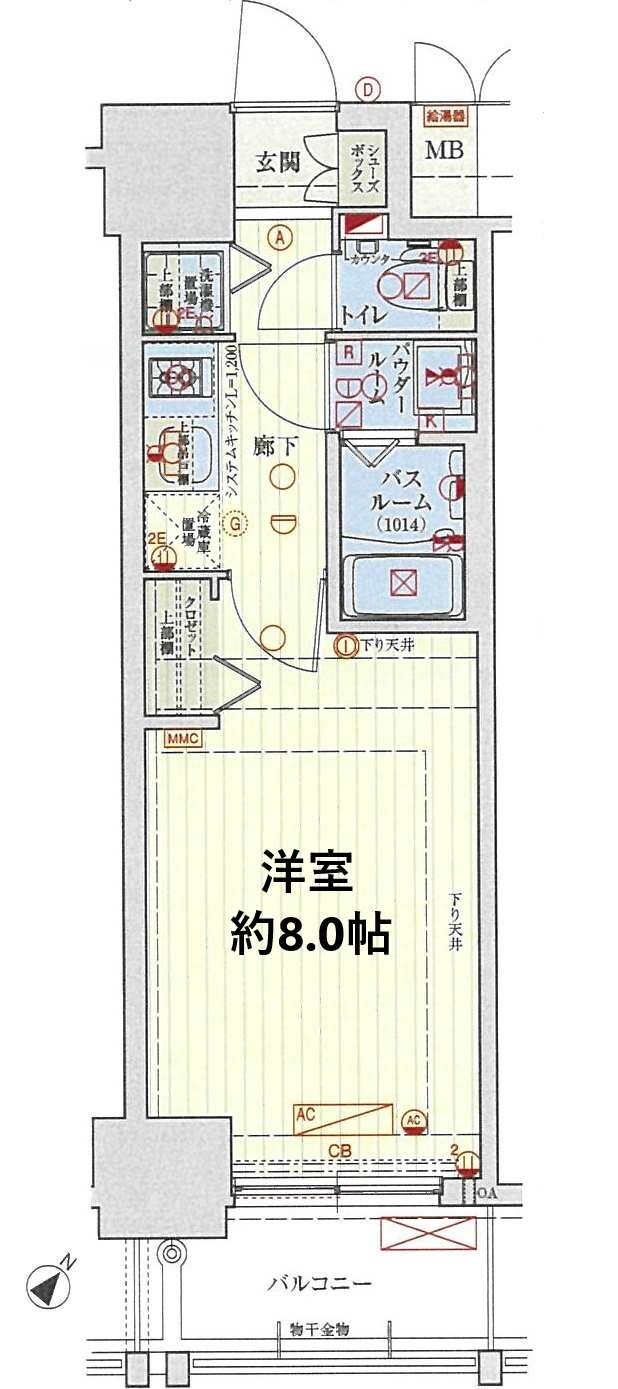 神戸駅 徒歩8分 2階の物件間取画像