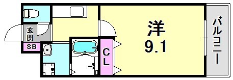 西宮駅 徒歩8分 1階の物件間取画像