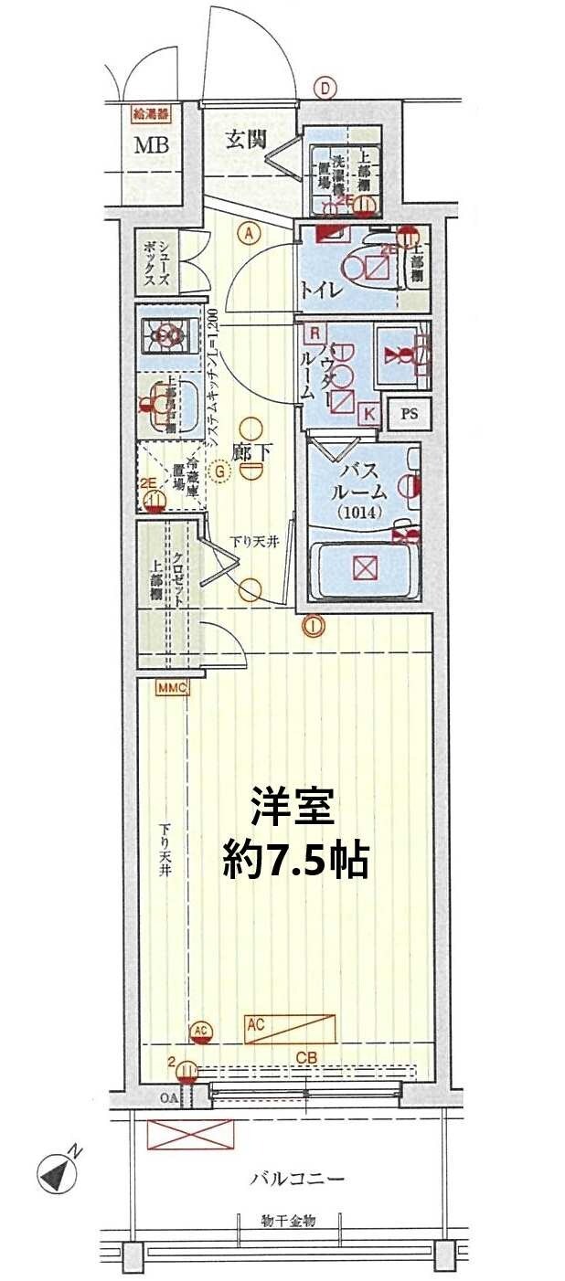 神戸駅 徒歩8分 10階の物件間取画像