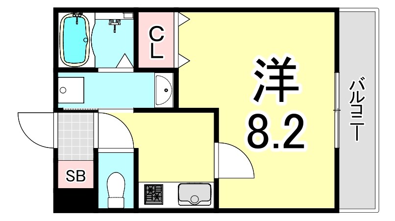 西宮北口駅 徒歩12分 2階の物件間取画像