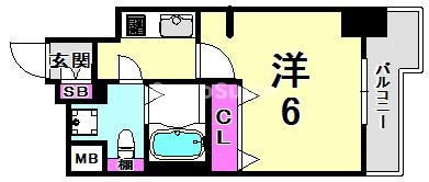 神戸駅 徒歩10分 10階の物件間取画像