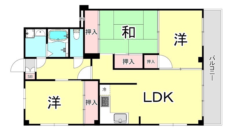 苦楽園口駅 徒歩12分 3階の物件間取画像