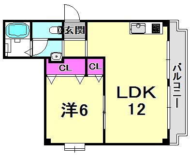 西宮駅 徒歩8分 3階の物件間取画像