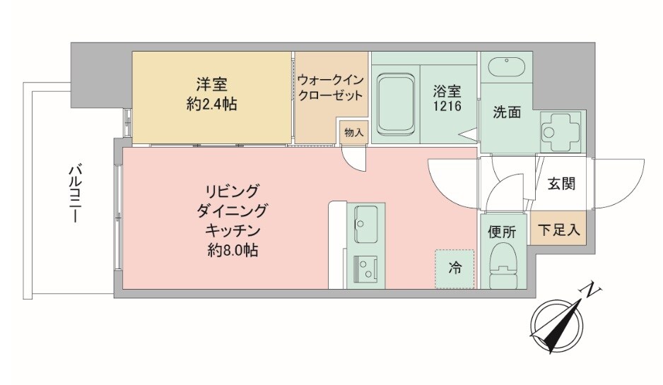 セレニテ神戸西エクラの物件間取画像