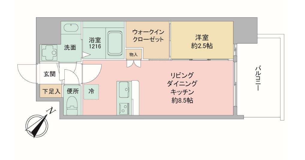 セレニテ神戸西エクラの物件間取画像