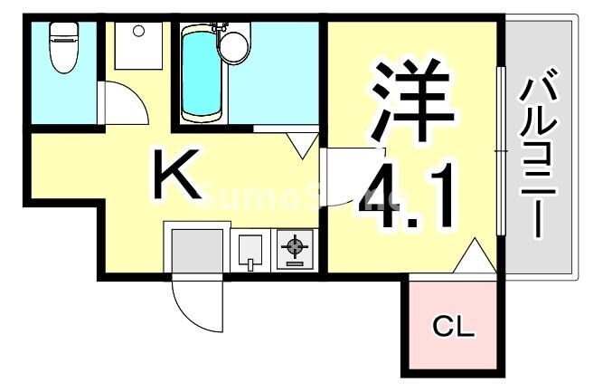 高速長田駅 徒歩10分 2階の物件間取画像