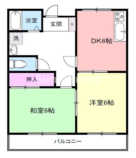 湊川公園駅 徒歩12分 1階の物件間取画像