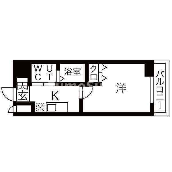 クレアドル須磨Ⅲの物件間取画像