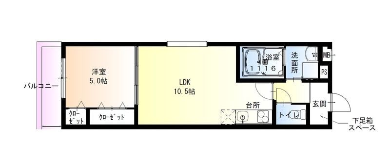 今津駅 徒歩10分 2階の物件間取画像