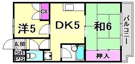 西宮北口駅 徒歩15分 1階の物件間取画像