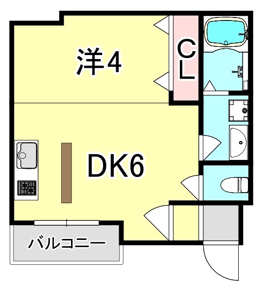 ALEGRIA仁川の物件間取画像