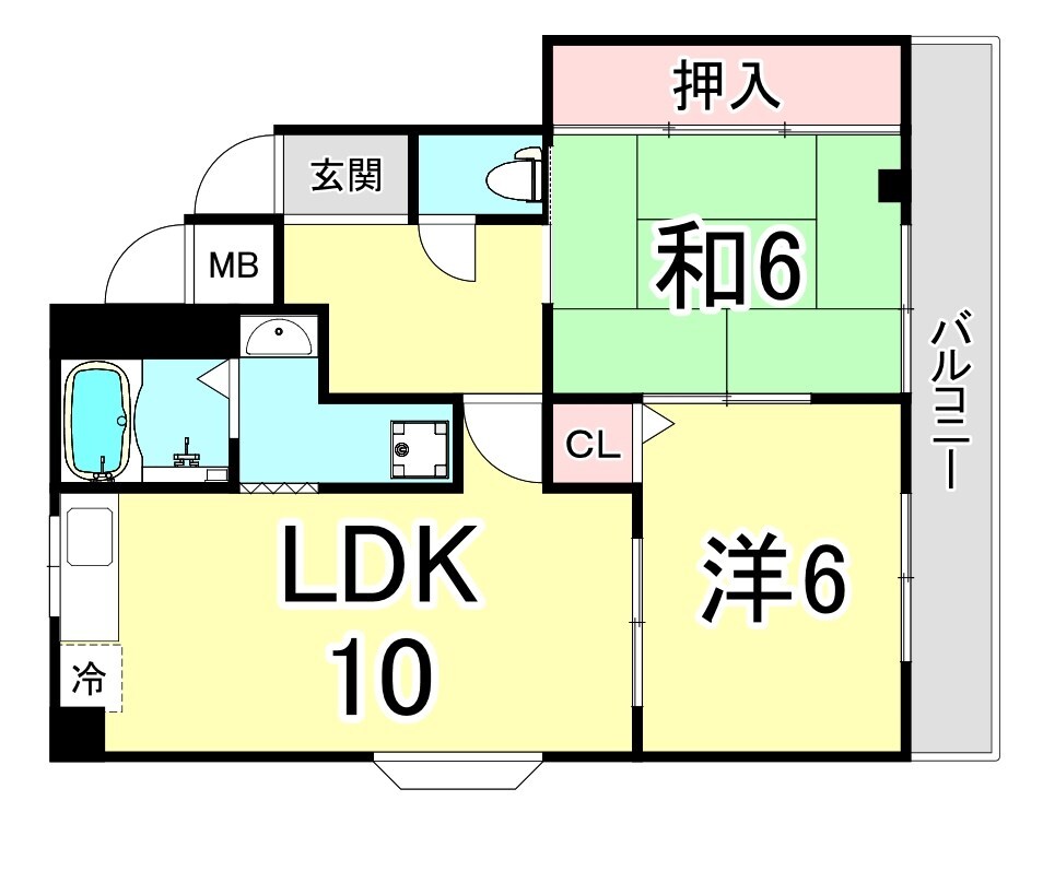 西宮北口駅 徒歩10分 2階の物件間取画像