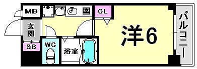 神戸駅 徒歩7分 6階の物件間取画像