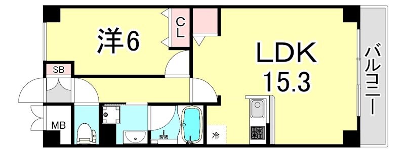 甲子園駅 徒歩13分 3階の物件間取画像