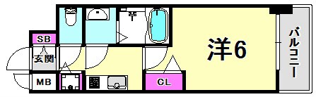 ララプレイス神戸西元町の物件間取画像