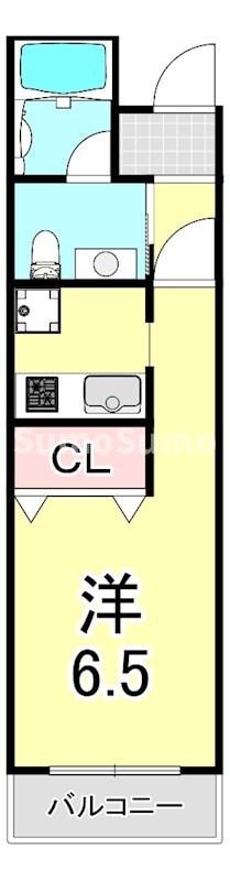 兵庫駅 徒歩3分 8階の物件間取画像