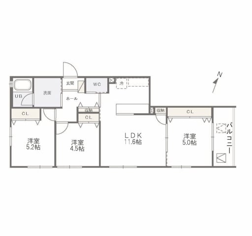 須磨寺駅 徒歩5分 3階の物件間取画像