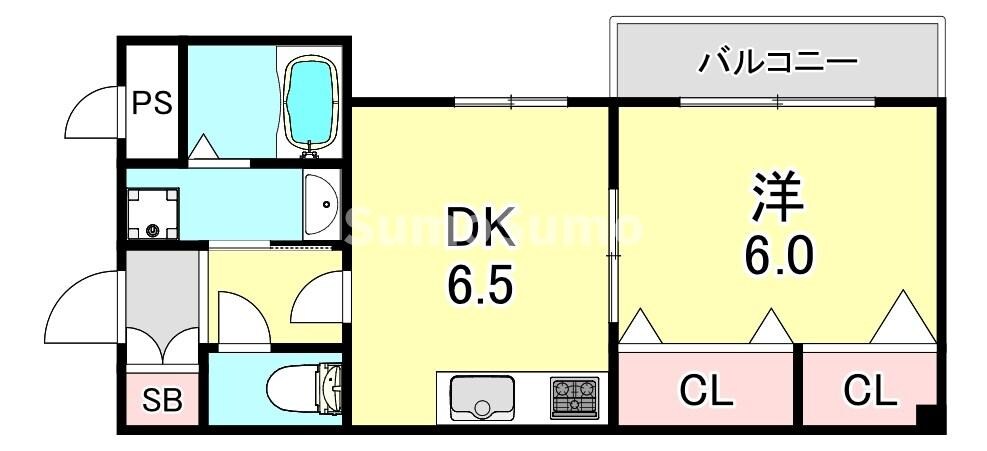 大林マンションの物件間取画像