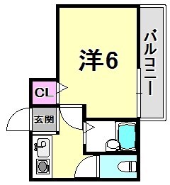 甲子園駅 徒歩2分 4階の物件間取画像